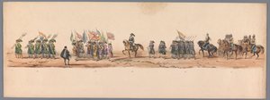 Historical Parade at the Bicentennial of Utrecht University, 1836 (plate 9) by Victor Adam