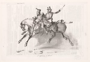 Caricature of the Infantry on Horseback