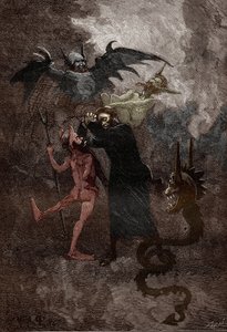 The Affair of the Possessed of Loudun (Demons of Loudun) around 1630: The Demon Isaacarum (Isacaron) is Hunted by Jesuit Priest Jean-Joseph Surin (1600-1665)
