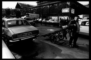 Les halles de Paris just before the demolition of August 1971