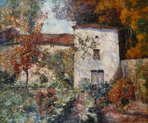 House and Orchard in the Autumn