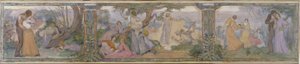 Sketch for the Issy-les-Moulineaux town hall: La Vie, between 1896 and 1897 by Victor Emile Prouve