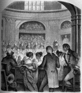 Reception of Abbe Jean Sibrake at the Academy Francaise in 1785 - Engraving by Franck by Victor Franck