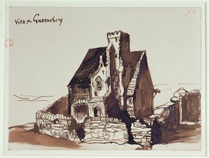 A Chapel in Old Guernsey, Channel Islands by Victor Hugo