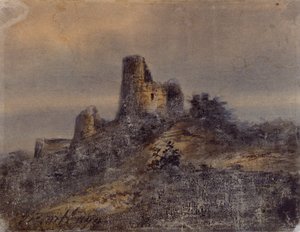 View of the Ruins of the Castle of Arques la Bataille