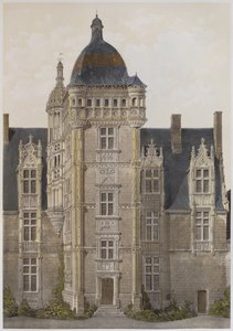 Chateau of Saint-Ouen, Mayenne, illustration from 