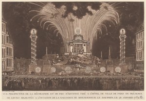 Fireworks Celebrating the Birth of the Dauphin