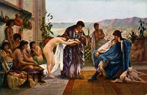 Slave Trader in Ancient Rome (Illustration)