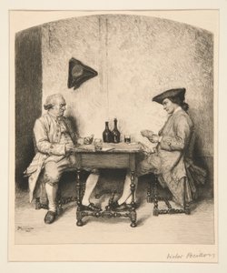 A Game of Cards by Victor Louis Focillon