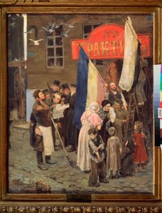 News about the Siege of Kars by Victor Mikhailovich Vasnetsov