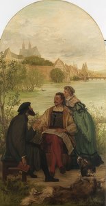 Knight Hartmut von Kronberg with the Reformer Oecolampadius in Basel