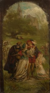 Knight Hartmut von Kronberg Bids Farewell to His Relatives