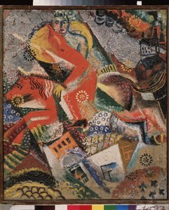 Composition with a red rider by Victor Nikandrovich Palmov