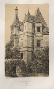 Picturesque Architecture or Monuments of the 15th and 16th Centuries: Castles of France of the 15th and 16th Centuries: Pl. 78, Manor of Belvau (Corrèze)