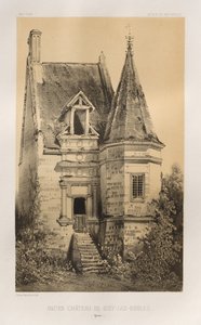 Picturesque Architecture or Monuments of the 15th and 16th Centuries: Castles of France of the 15th and 16th Centuries: Pl. 86, Old Château de Gisy-Les-Nobles (Yonne) by Victor Petit