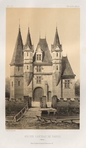 Picturesque Architecture or Monuments of the 15th and 16th Centuries: Castles of France of the 15th and 16th Centuries: Pl. 88, Old Château de Barou (Calvados)