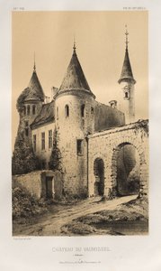 Picturesque Architecture or Monuments of the 15th and 16th Centuries: Castles of France of the 15th and 16th Centuries: Pl. 89, Château du Vaumissel (Calvados)