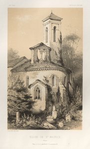 Picturesque Architecture or Monuments of the 15th and 16th Centuries: Castles of France of the 15th and 16th Centuries: Pl.14, Church of St. Maurice (Vienne)