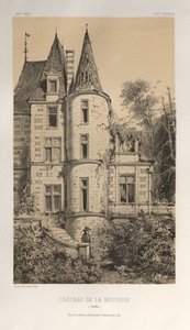 Picturesque Architecture or Monuments of the 15th and 16th Centuries: Castles of France of the 15th and 16th Centuries: Pl. 29, Castle of La Bouverie (Sarthe) by Victor Petit