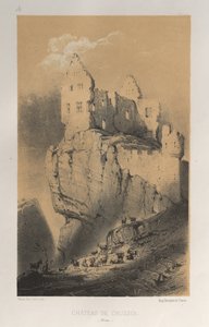 Chateau De Crussol Drome, 1860 by Victor Petit