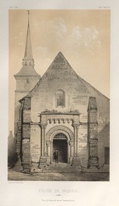 Pl. 58, Église De Requeil Sarthe, 1860