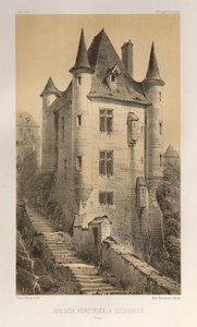 Pl. 60, Fortified House in Uzerches Corrèze, 1860