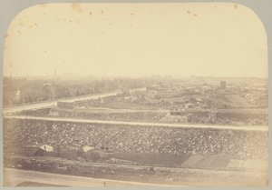Panoramic View East of Museum (Plate XVI) by Victor Prevost, Gaston L. Feuardent and Co., New York