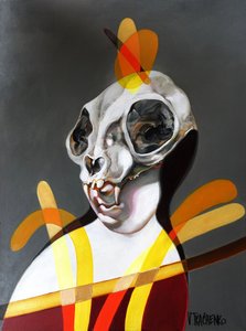 Abstract Skull Figure