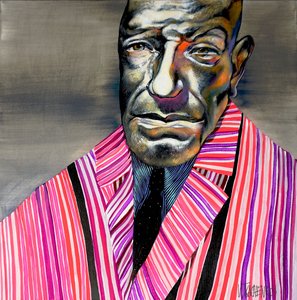 Colorful Striped Man
