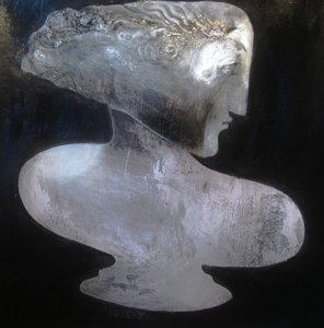 Elegant Silver Profile by Victor Tkachenko