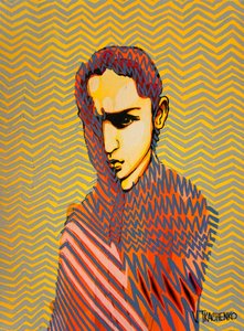 Graphic Youth Zigzag Gaze by Victor Tkachenko