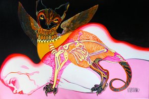 Surreal Bat Creature Dream by Victor Tkachenko