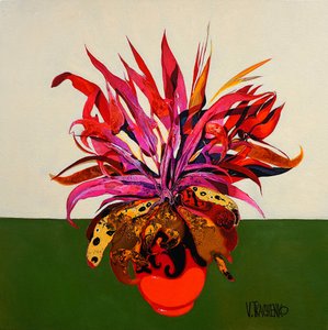 Vibrant Tropical Plant by Victor Tkachenko