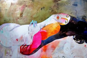 Vivid Abstract Nude by Victor Tkachenko