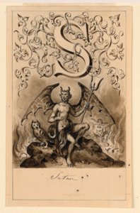 Design for the Letter S of a Primer: Satan by Victor Vincent Adam