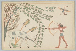 The Deer and the Vine, Illustration for Aesop