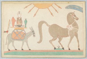 The Horse and the Ass, Illustration for Aesop