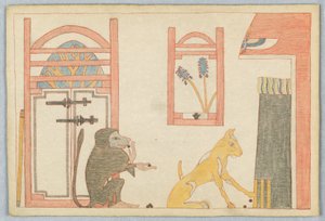 The Monkey and the Cat, Illustration for Aesop