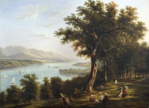 View from Hyde Park on the Hudson River, 1845