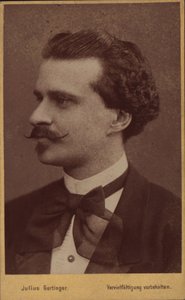Portrait of the composer Eduard Strauss, 1874 by Vienna . Photo studio Julius Gertinger
