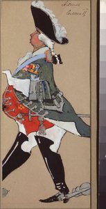 Costume design for the operetta La Belle Helene by J. Offenbach