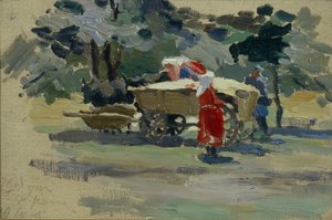 The Doukhobors in Borjomi, 1895 by Viktor Elpidiforovich Borisov Musatov