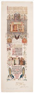 Menu of the Feast Meal to Celebrate the Coronation of Nicholas II and Alexandra Fyodorovna, 1896