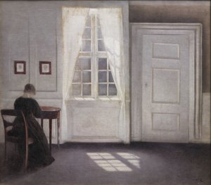 Room in Strandgade with Sunlight on the Floor by Vilhelm Hammershøi