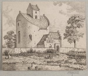 Bjernede Church by Vilhelm Kyhn