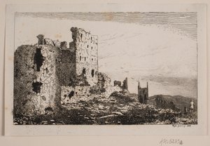 Hammershus on Bornholm by Vilhelm Kyhn