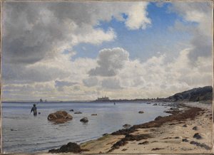North Coast of Zealand with View to Kronborg by Vilhelm Kyhn
