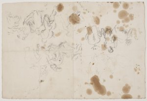 Sheet with Various Compositions and Figure Studies by Vilhelm Lundstrøm