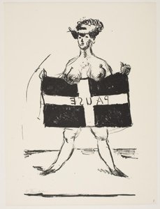 Page from "Klingens Kunstnermappe Nr. 2" by Vilhelm Lundstrøm