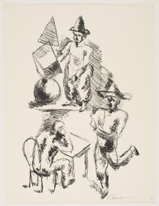 Page from "Klingens Kunstnermappe Nr. 2" by Vilhelm Lundstrøm